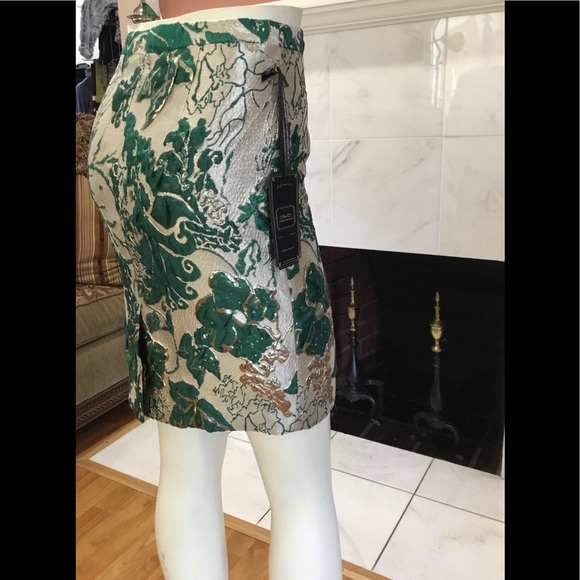 Floral Jacquard Pencil Skirt - Picture 9 of 10